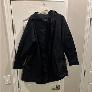Athleta Black Hooded Jacket